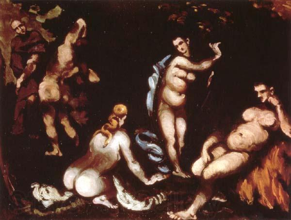 Paul Cezanne La tentation de saint Antoine Spain oil painting art